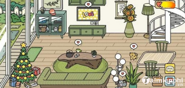 Mẫu phòng khách đẹp trong Adorable Home
