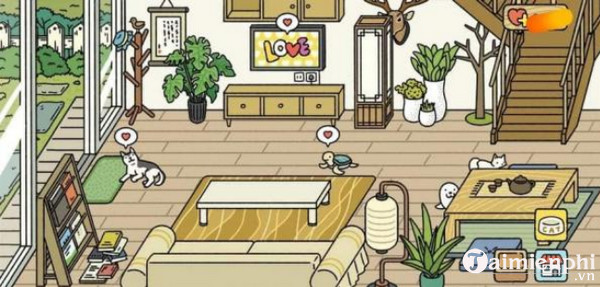 Mẫu phòng khách đẹp trong Adorable Home