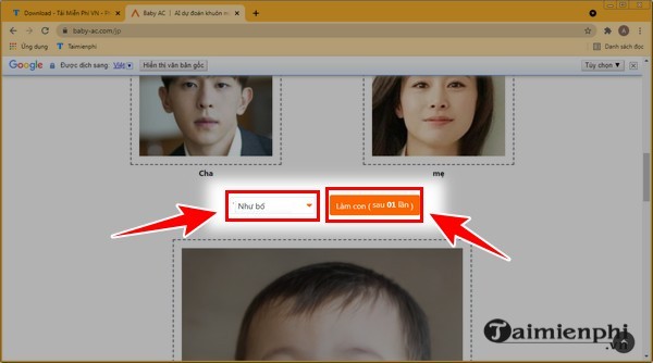Du doan khuon mat em be