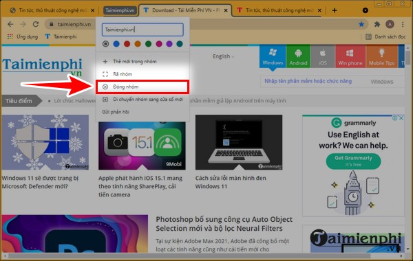 How to use groups tab on google chrome 15