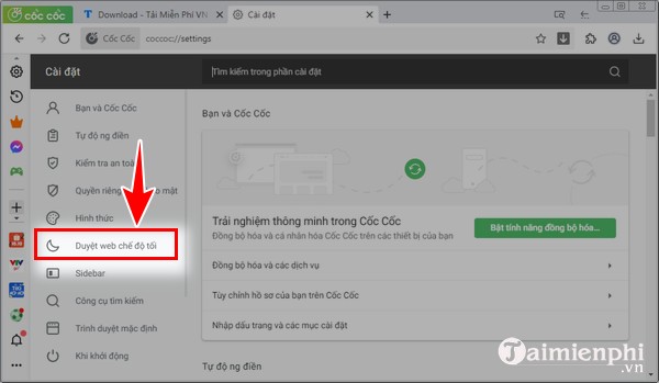 Bat che do nen toi cua Chrome tren Windows 10