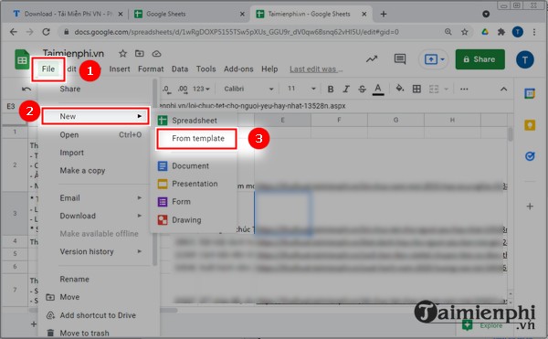 Cach tao timeline tren Google sheet