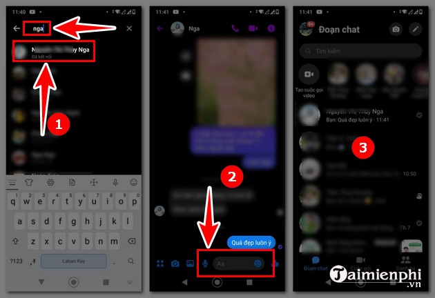 How to view the archive of messages on Messenger