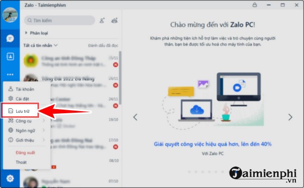 วางข้อความของ zalo บนโทรศัพท์ Android