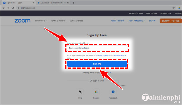 Cách tạo tài khoản ZOOM Cloud Meetings trên máy tính