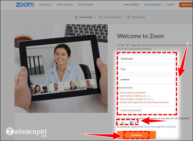 Cách tạo tài khoản ZOOM Cloud Meetings trên máy tính