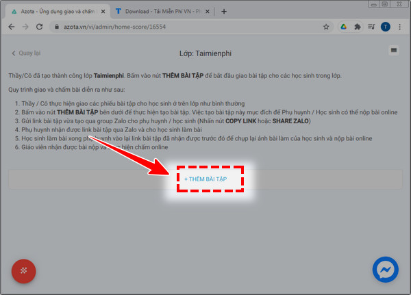 Cách giao bài tập bằng ứng dụng Azota