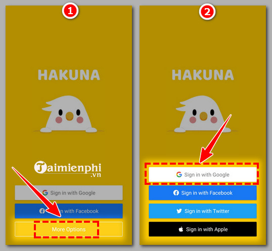 Cách tạo tài khoản HAKUNA Live