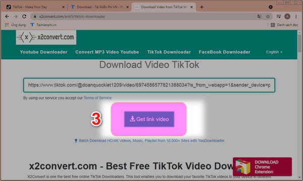 Cách tải video TikTok không cần cài đặt App