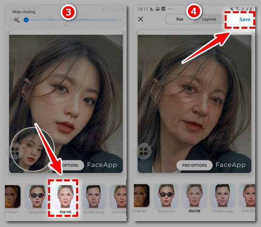 Cách sử dụng FaceApp để ghép mặt, chuyển giới