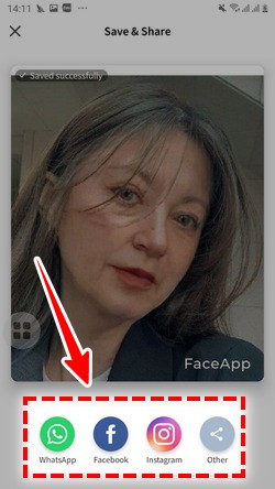 How to use face app to match you