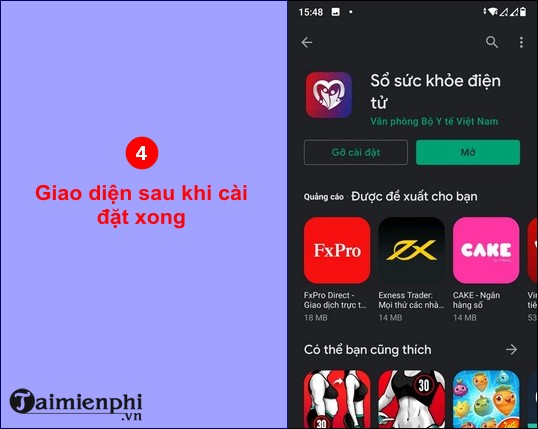 huong dan cai dat ung dung so suc khoe dien tu