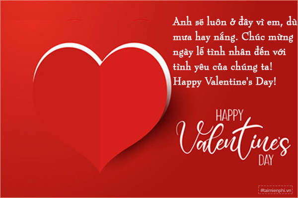 Lời chúc Valentine tặng Vợ yêu, ngọt ngào ấm áp và đầy ý nghĩa ngày 14
