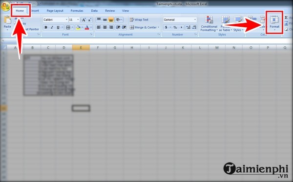 Thu thập nho trong o Excel