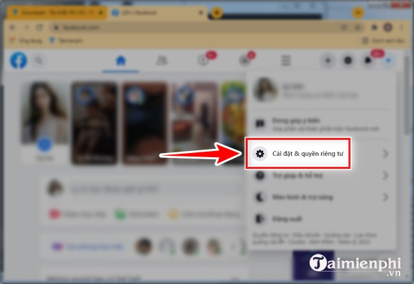 Cach an ban be tren Facebook