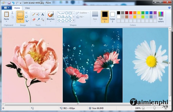Cách ghép ảnh bằng Paint trên máy tính, ghép 2 ảnh làm 1