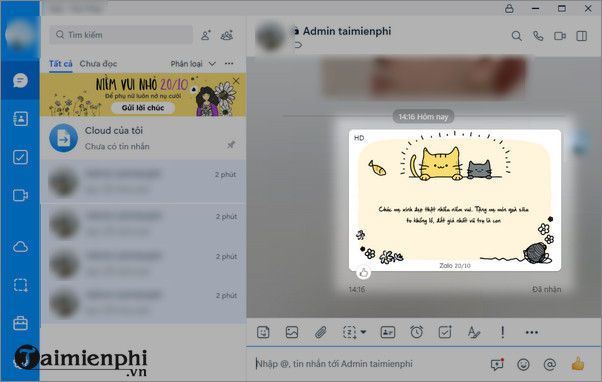 Sticker chuc mung sinh nhat Zalo