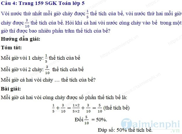 Toan lop 5 trang 161 162