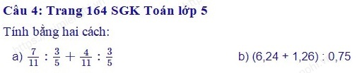 toan lop 5 trang 163 164