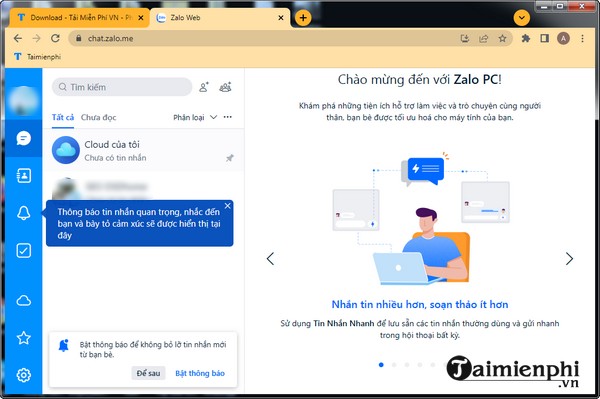 Chat Zalo web