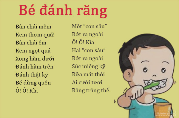Bài thơ cho bé 2 tuổi hay ngắn, vần, dễ hiểu, dễ thuộc