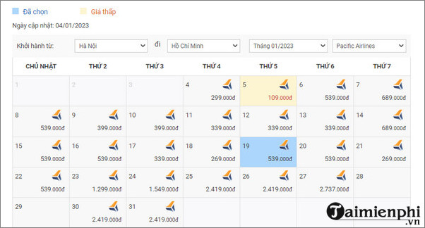 ve may bay ha noi sai gon vietnam airlines