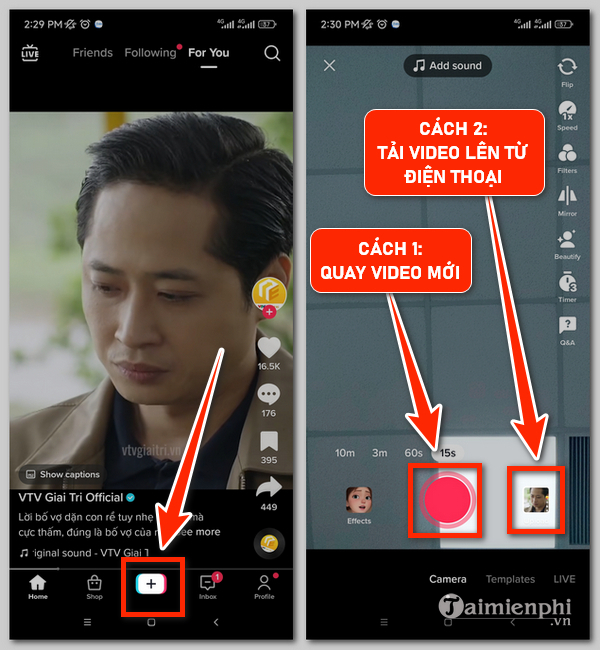 Cach su dung TikTok tren dien thoai
