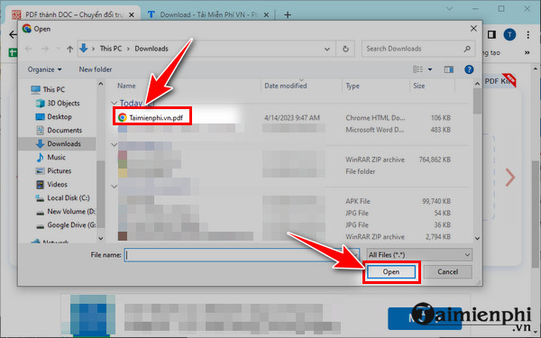 Nhấn vào ảnh để phóng to Cach chuyen file PDF sang Word tren may tinh