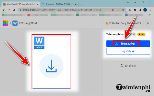 Nhấn vào ảnh để phóng to Cach chuyen file PDF sang Word truc tuyen