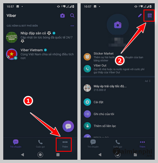 Dang nhap Viber tren may tinh bang so dien thoai