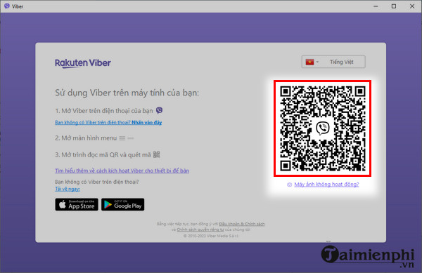 Cach chat Viber tren web