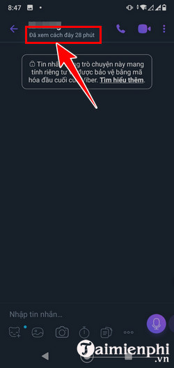 Khi nao Viber hien truc tuyen