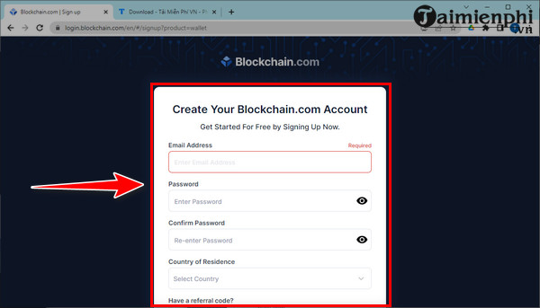 Tao vi Bitcoin tren Remitano