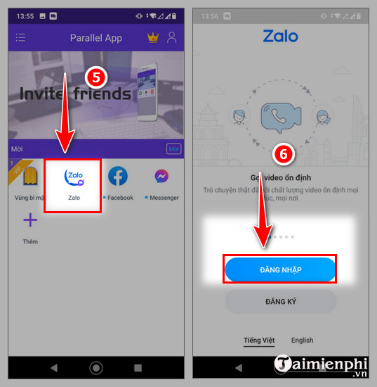 cai 2 zalo tren iphone ios 15 