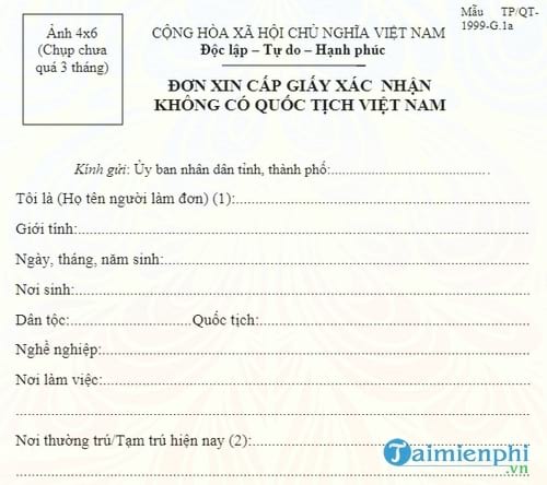 Những mẫu đơn yêu cầu, đơn trình bày hay