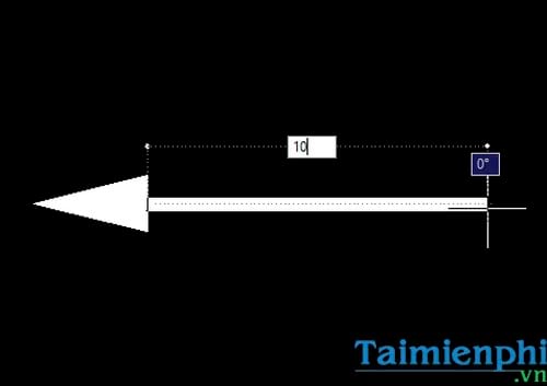 Cách vẽ mũi tên trong Cad