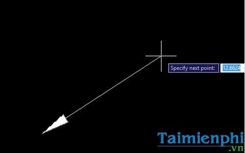 Cách vẽ mũi tên trong Cad