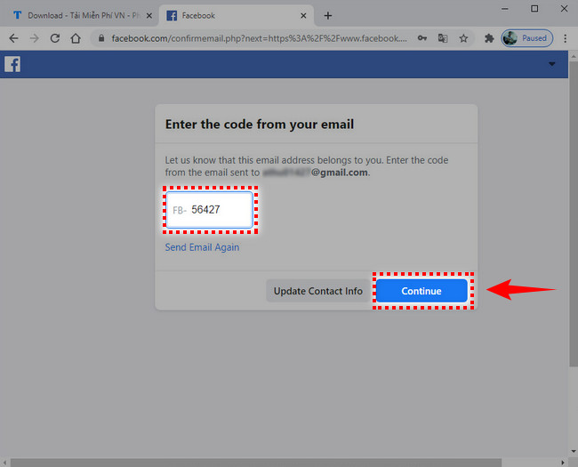 how to sign up facebook with gmail 5