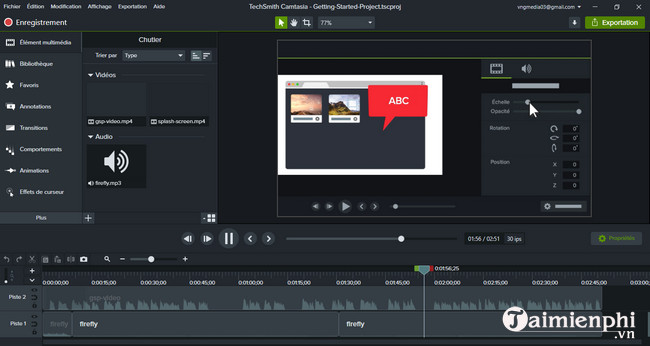 Cách đổi ngôn ngữ trong Camtasia 9