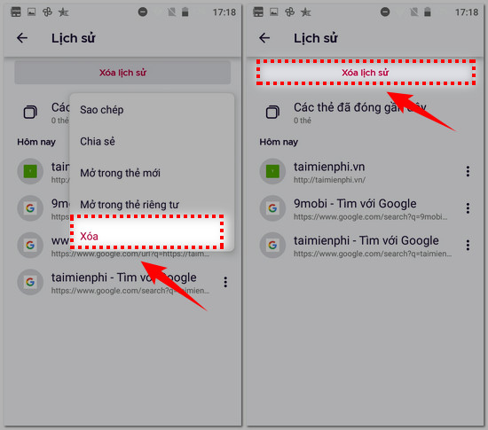cach xoa lich su duyet web tren firefox cho dien thoai 3
