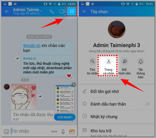 Cách xem số điện thoại trên Zalo Android, iOS