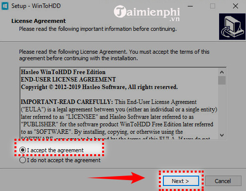 guide and install wintohdd 5