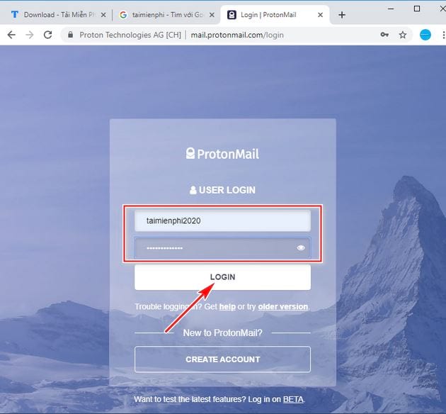 Cách đăng nhập ProtonMail trên máy tính và điện thoại