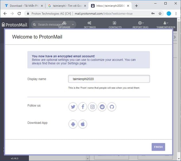 Hướng dẫn tạo tài khoản ProtonMail