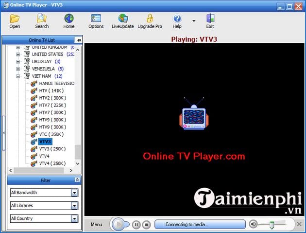 Hướng dẫn cài Online TV Player