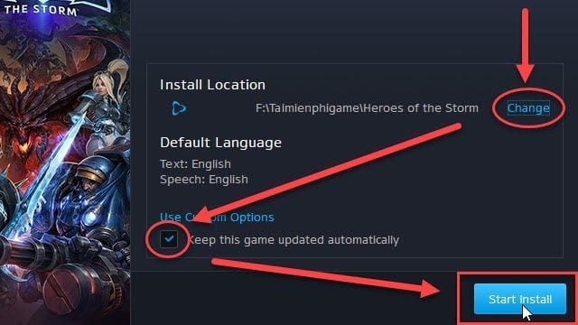 where is heroes of the storm installed