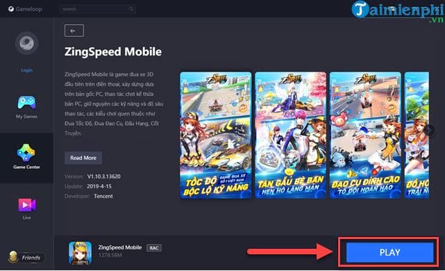Cách chơi Zing Speed Mobile trên PC bằng Tencent Gaming Buddy