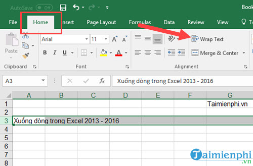 xuong dong trong excel