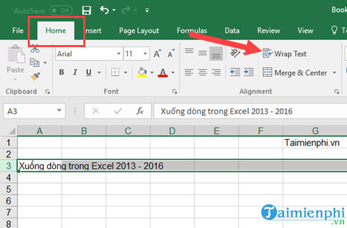 Xuống dòng trong Excel, ngắt dòng trên ô Excel 2007, 2003, 2013, 2010