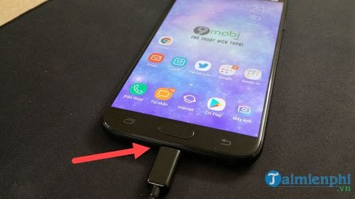 Các bước kết nối USB với điện thoại Android qua cổng OTG